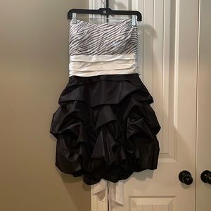 Three Pink Hearts Zebra Dress